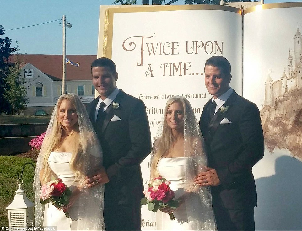  Identical twin sisters receive surprise joint proposals from identical twin brothers who they met at a twin festival 