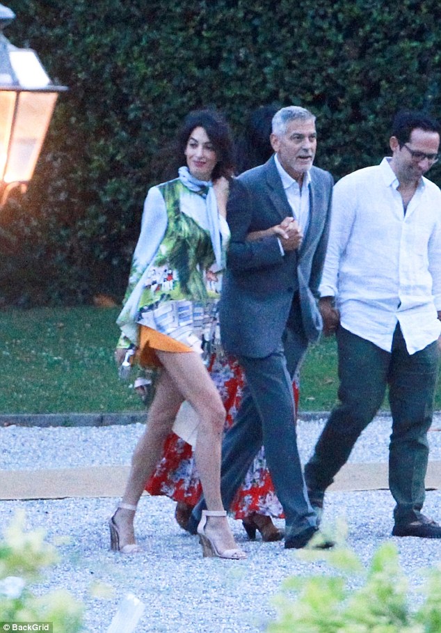 George Clooney and Amal Step Out for Stylish Dinner with Stella McCartney