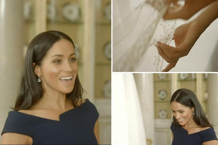Meghan Markle sparkles as she's reunited with stunning wedding dress in Kensington Palace