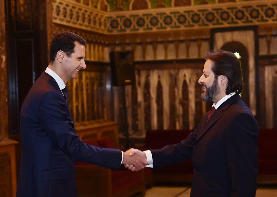 نبيل صالح وبشار الأسد