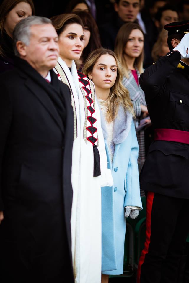 Queen Rania of Jordan visits Sandhurst as her daughter Princess Salma graduates