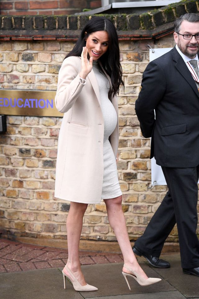 Meghan Markle dresses down and opts for casual blue jeans for informal lunch – but still goes for ‘dangerous’ high heels